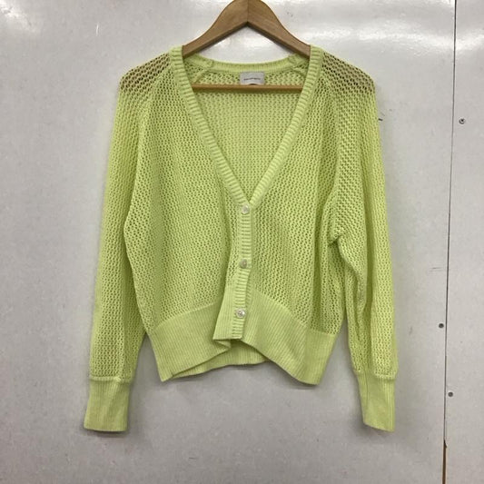 グリーンレーベルリラクシング green label relaxing カーディガン 長袖 長袖カーディガン 前ボタン ニットカーディガン 無地 黄 / イエロー / yellow レディース USED 古着 中古 10152811