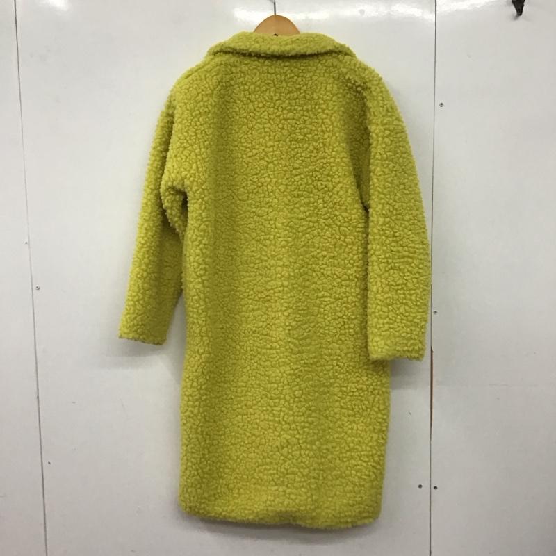 エックスガール X-girl コート コート一般 ロングコート カラージャケット アウター 1 無地 黄 / イエロー / yellow レディース USED 古着 中古 10152812