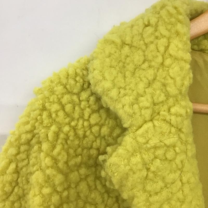 エックスガール X-girl コート コート一般 ロングコート カラージャケット アウター 1 無地 黄 / イエロー / yellow レディース USED 古着 中古 10152812