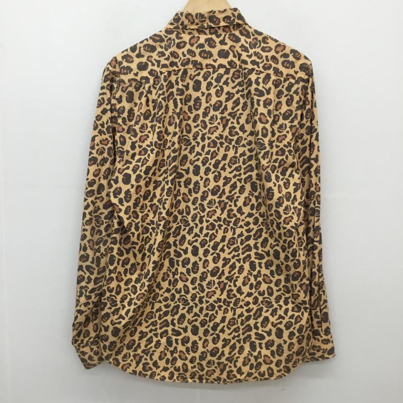 アベイシングエイプ A BATHING APE シャツ、ブラウス 長袖 L ヒョウ柄・レオパード柄 茶 / ブラウン / brown メンズ USED 古着 中古 10152820
