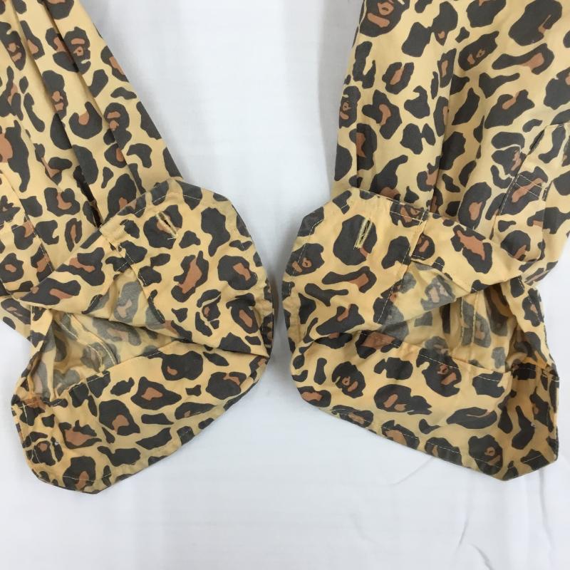 アベイシングエイプ A BATHING APE シャツ、ブラウス 長袖 L ヒョウ柄・レオパード柄 茶 / ブラウン / brown メンズ USED 古着 中古 10152820