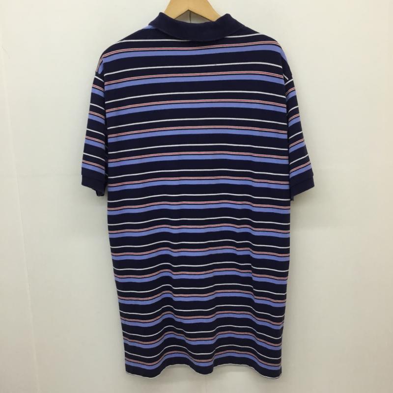 ポロラルフローレン POLO RALPH LAUREN ポロシャツ 半袖 XL ボーダー柄 青 / ブルー / blue メンズ USED 古着 中古 10152821