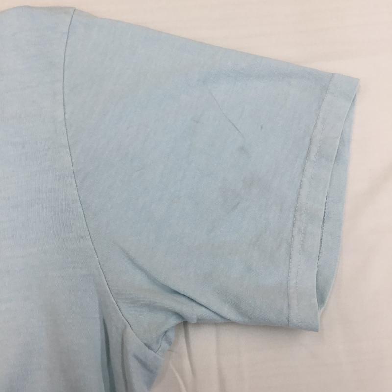 ユニオン UNION Tシャツ 半袖 4 ロゴ、文字 水色 / ライトブルー / メンズ USED 古着 中古 10152822