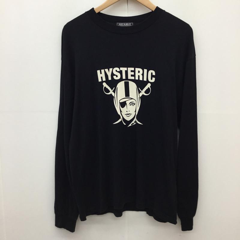ヒステリックグラマー HYSTERIC GLAMOUR Tシャツ 長袖 02223CL20 M キャラクター 黒 / ブラック / black メンズ USED 古着 中古 10152826