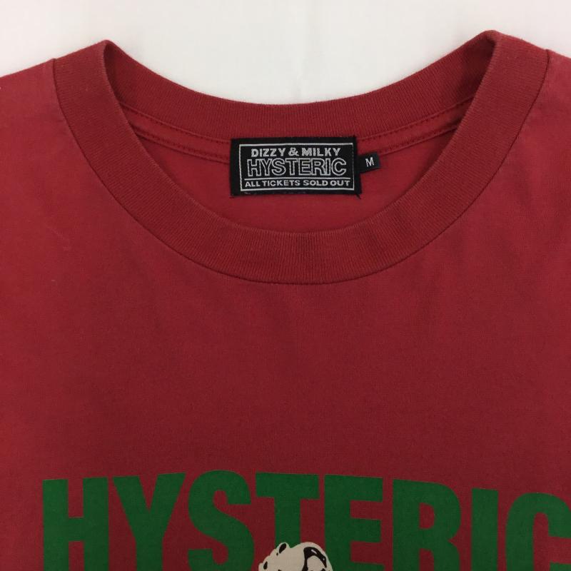 ヒステリックグラマー HYSTERIC GLAMOUR Tシャツ 長袖 02221CL01 M ロゴ、文字 赤 / レッド / red メンズ USED 古着 中古 10152827