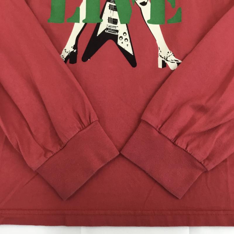 ヒステリックグラマー HYSTERIC GLAMOUR Tシャツ 長袖 02221CL01 M ロゴ、文字 赤 / レッド / red メンズ USED 古着 中古 10152827