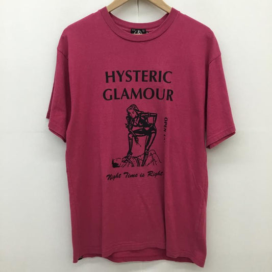 ヒステリックグラマー HYSTERIC GLAMOUR Tシャツ 半袖 02211CT14 M プリント 桃 / ピンク / pink メンズ USED 古着 中古 10152829