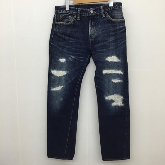 アールジェイビー R.J.B パンツ デニム、ジーンズ D006R THE FLAT HEAD 31インチ ダメージ加工 インディゴ / インディゴ / Indigo メンズ USED 古着 中古 10152831