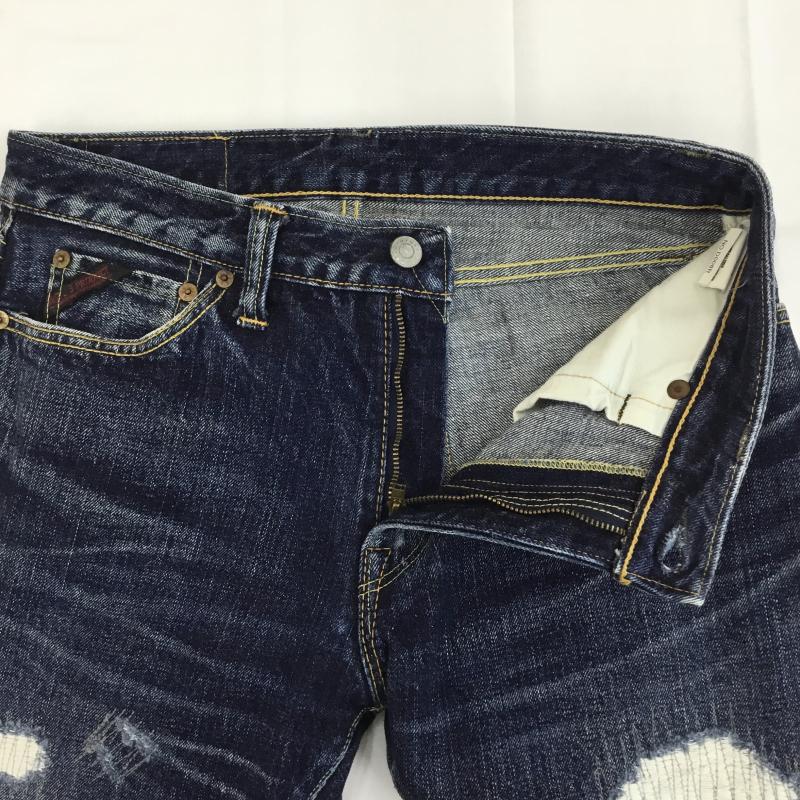 アールジェイビー R.J.B パンツ デニム、ジーンズ D006R THE FLAT HEAD 31インチ ダメージ加工 インディゴ / インディゴ / Indigo メンズ USED 古着 中古 10152831