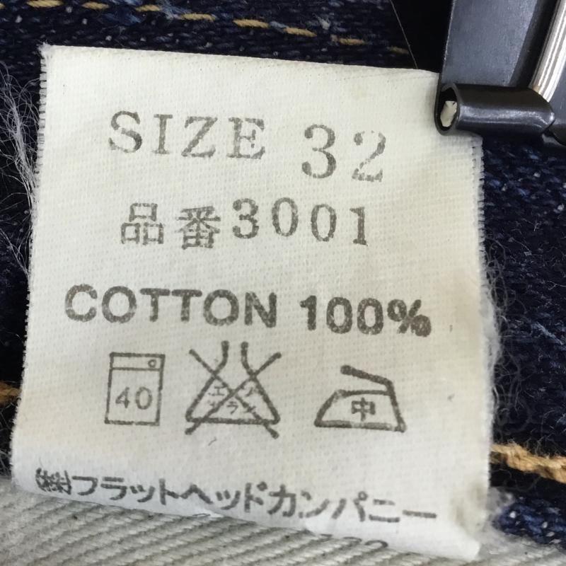 フラットヘッド The Flat Head パンツ デニム、ジーンズ 3001 32インチ 無地 インディゴ / インディゴ / Indigo メンズ USED 古着 中古 10152832