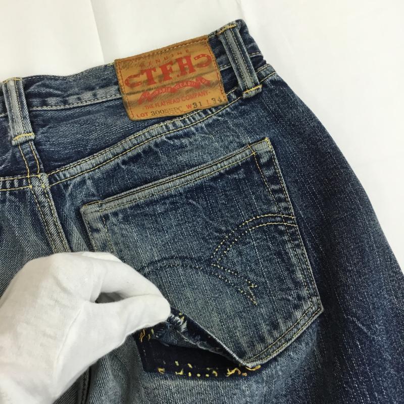 フラットヘッド The Flat Head パンツ デニム、ジーンズ 31インチ 無地 インディゴ / インディゴ / Indigo メンズ USED 古着 中古 10152833
