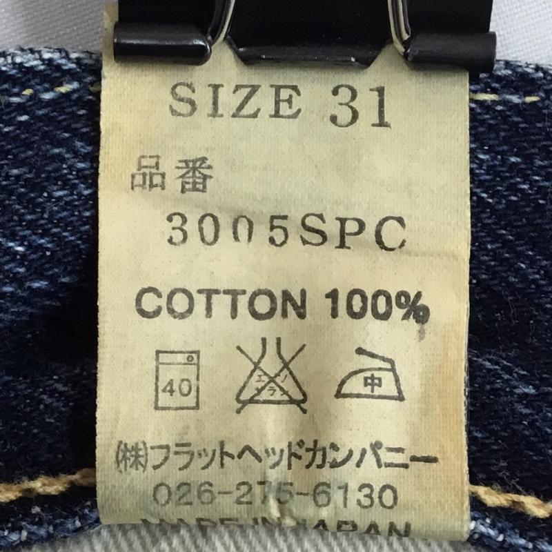 フラットヘッド The Flat Head パンツ デニム、ジーンズ 31インチ 無地 インディゴ / インディゴ / Indigo メンズ USED 古着 中古 10152833