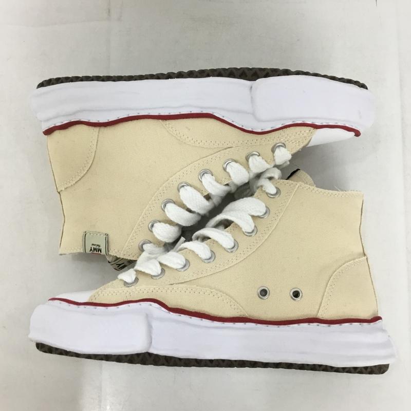 ミハラヤスヒロ MIHARAYASUHIRO スニーカー スニーカー A04FW728 ダッドシューズ ピーターソン 41 ハイカット 箱有 ロゴ、文字 アイボリー / アイボリー / メンズ USED 古着 中古 10152836