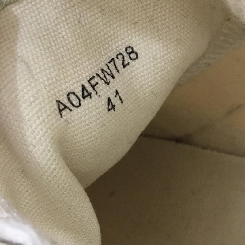 ミハラヤスヒロ MIHARAYASUHIRO スニーカー スニーカー A04FW728 ダッドシューズ ピーターソン 41 ハイカット 箱有 ロゴ、文字 アイボリー / アイボリー / メンズ USED 古着 中古 10152836