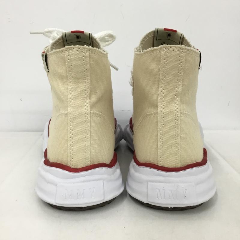 ミハラヤスヒロ MIHARAYASUHIRO スニーカー スニーカー A04FW728 ダッドシューズ ピーターソン 41 ハイカット 箱有 ロゴ、文字 アイボリー / アイボリー / メンズ USED 古着 中古 10152836