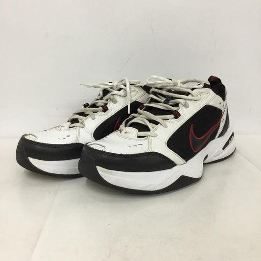 ナイキ NIKE スニーカー スニーカー 415445-101 AIR MONARCH 4 28cm 28.0cm ロゴ、文字 白 / ホワイト / white X 黒 / ブラック / black X 赤 / レッド / red メンズ USED 古着 中古 10152837