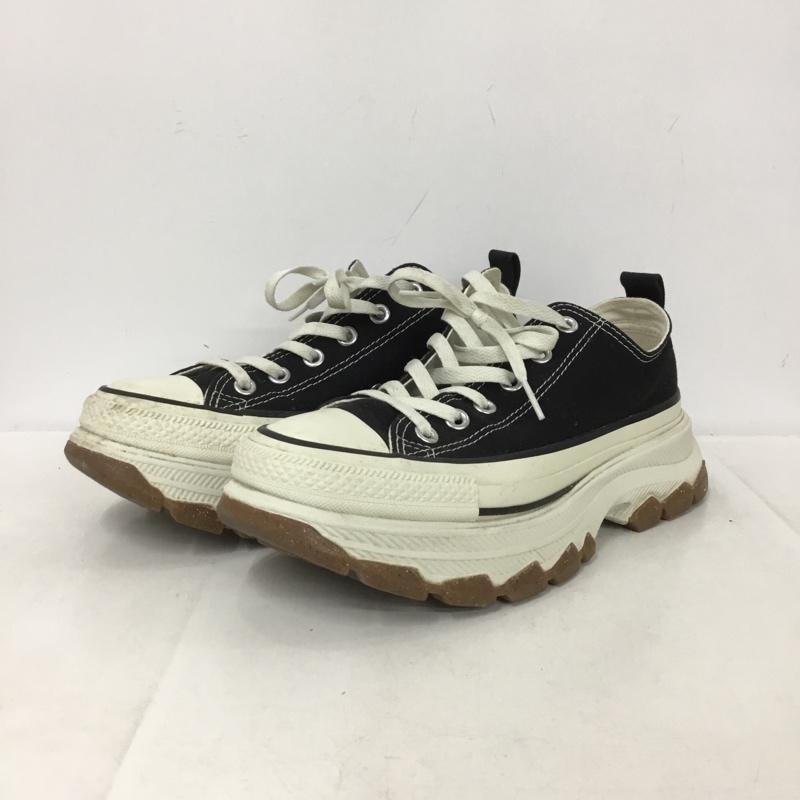 コンバース CONVERSE スニーカー スニーカー 1SD664 ローカット 厚底スニーカー 25.5cm 25.5cm ロゴ、文字 黒 / ブラック / black X 白 / ホワイト / white メンズ USED 古着 中古 10152841