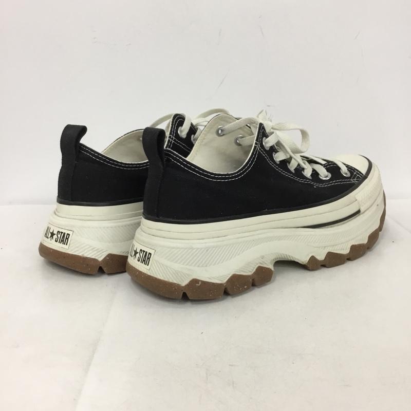 コンバース CONVERSE スニーカー スニーカー 1SD664 ローカット 厚底スニーカー 25.5cm 25.5cm ロゴ、文字 黒 / ブラック / black X 白 / ホワイト / white メンズ USED 古着 中古 10152841