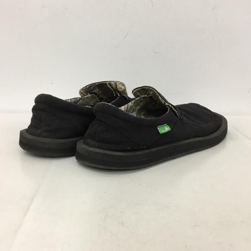 サヌーク sanuk スリッポン スリッポン 7 234 248 UK7 US：8 ロゴ、文字 黒 / ブラック / black メンズ USED 古着 中古 10152844