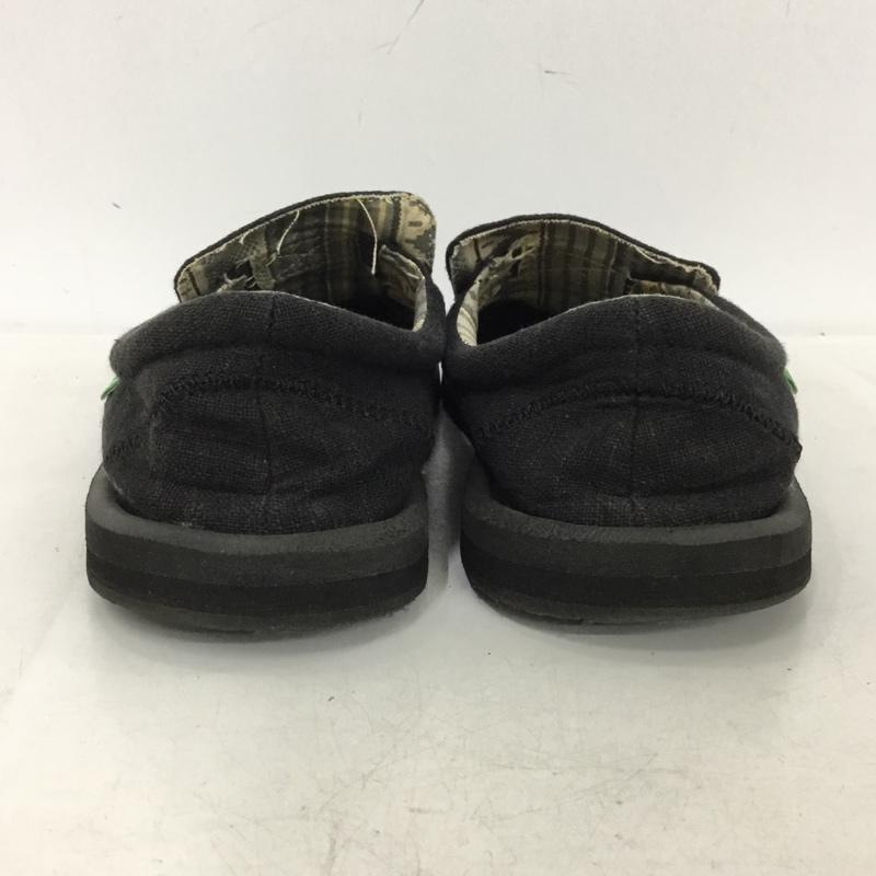 サヌーク sanuk スリッポン スリッポン 7 234 248 UK7 US：8 ロゴ、文字 黒 / ブラック / black メンズ USED 古着 中古 10152844