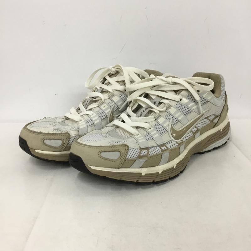 ナイキ NIKE スニーカー スニーカー FQ8243-025 P-6000 PRM ハングル 29cm 29.0cm ロゴ、文字 白 / ホワイト / white X ベージュ / ベージュ / beige メンズ USED 古着 中古 10152847