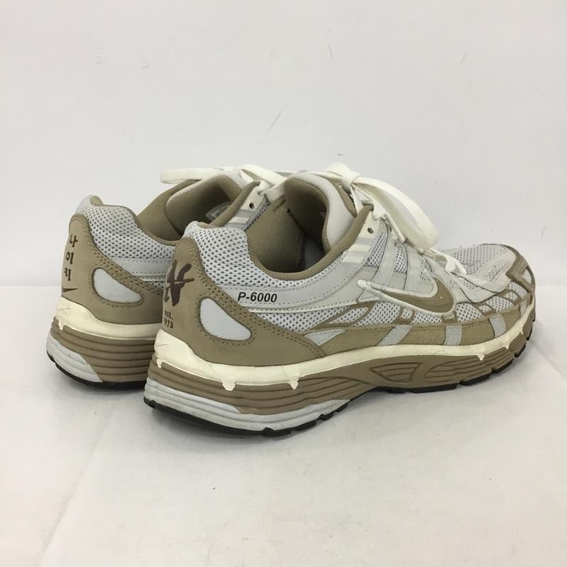 ナイキ NIKE スニーカー スニーカー FQ8243-025 P-6000 PRM ハングル 29cm 29.0cm ロゴ、文字 白 / ホワイト / white X ベージュ / ベージュ / beige メンズ USED 古着 中古 10152847