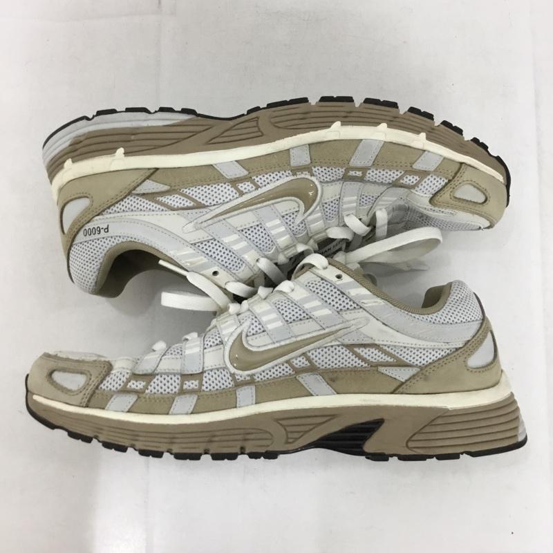 ナイキ NIKE スニーカー スニーカー FQ8243-025 P-6000 PRM ハングル 29cm 29.0cm ロゴ、文字 白 / ホワイト / white X ベージュ / ベージュ / beige メンズ USED 古着 中古 10152847