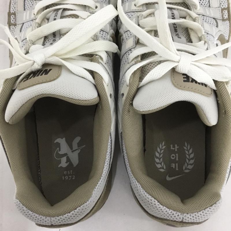 ナイキ NIKE スニーカー スニーカー FQ8243-025 P-6000 PRM ハングル 29cm 29.0cm ロゴ、文字 白 / ホワイト / white X ベージュ / ベージュ / beige メンズ USED 古着 中古 10152847
