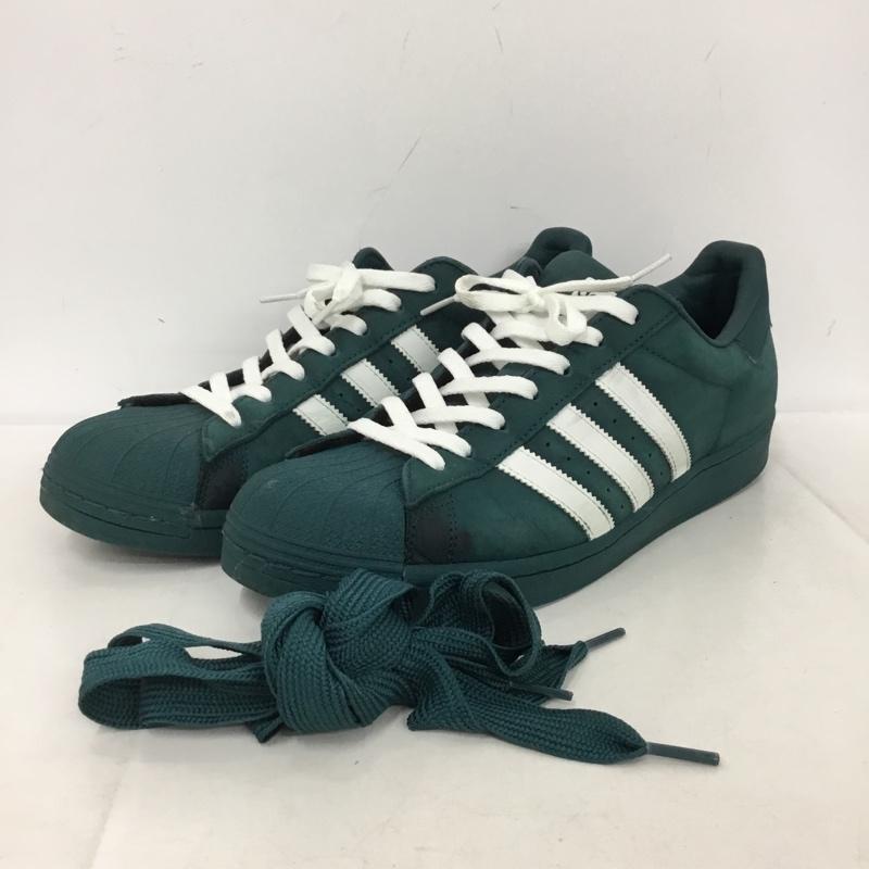アディダス adidas スニーカー スニーカー ID0994 SUPERSTAR 29cm 29.0cm ロゴ、文字 緑 / グリーン / green X 白 / ホワイト / white メンズ USED 古着 中古 10152848