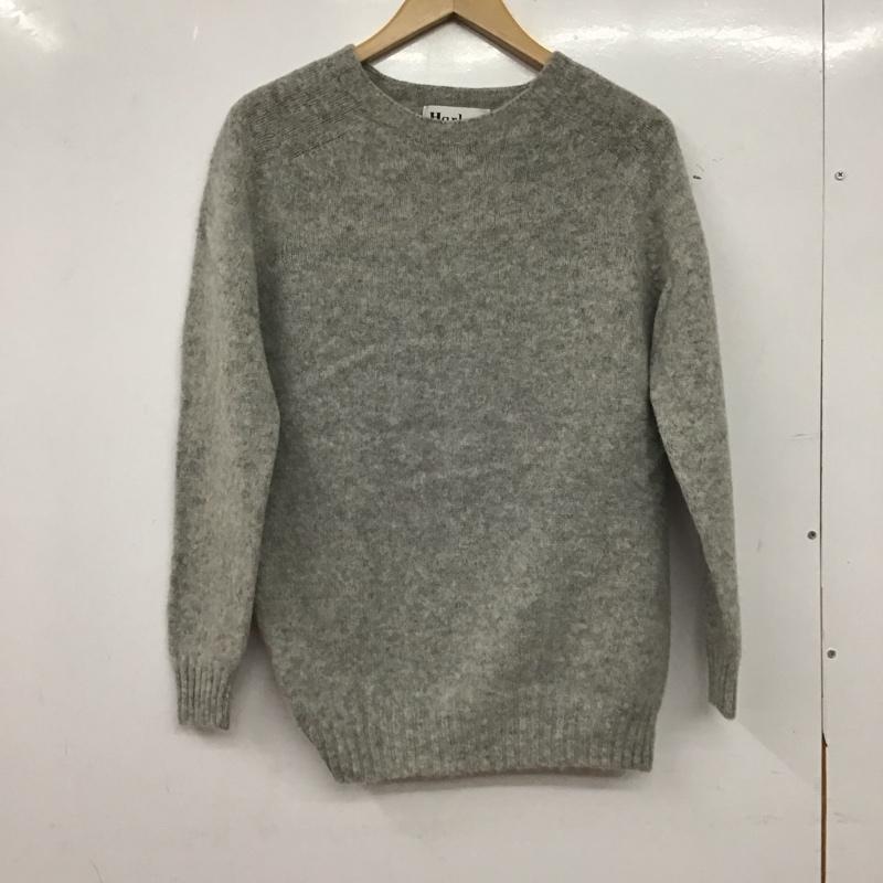 ハーレー HARLEY ニット、セーター 長袖 17-080-410-0047-3-0 ウール クルーネック 38 無地 灰 / グレー / gray レディース USED 古着 中古 10152852