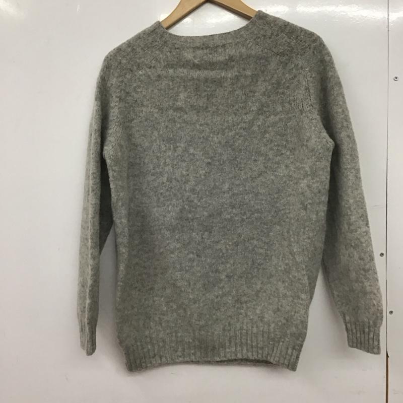 ハーレー HARLEY ニット、セーター 長袖 17-080-410-0047-3-0 ウール クルーネック 38 無地 灰 / グレー / gray レディース USED 古着 中古 10152852