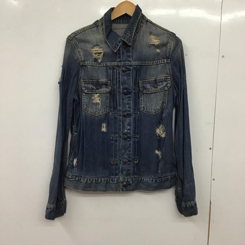 マウジー MOUSSY ジャケット、上着 ジャケット、ブレザー 0105AC10-0370 デニムジャケット Gジャン FREE ダメージ加工 青 / ブルー / blue レディース USED 古着 中古 10152854