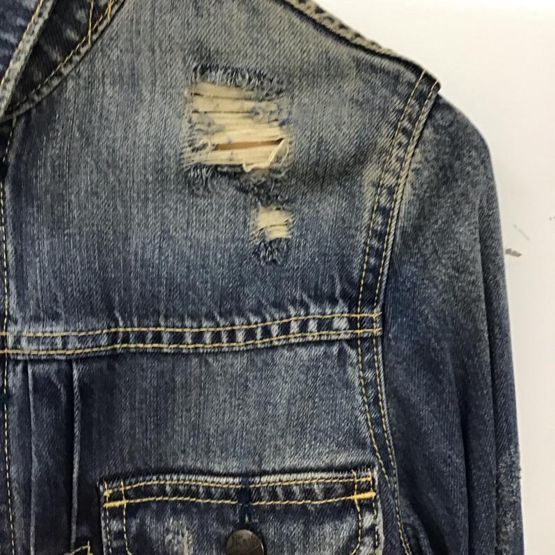 マウジー MOUSSY ジャケット、上着 ジャケット、ブレザー 0105AC10-0370 デニムジャケット Gジャン FREE ダメージ加工 青 / ブルー / blue レディース USED 古着 中古 10152854