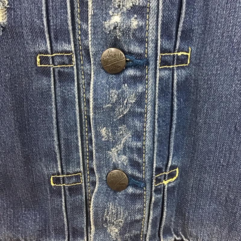マウジー MOUSSY ジャケット、上着 ジャケット、ブレザー 0105AC10-0370 デニムジャケット Gジャン FREE ダメージ加工 青 / ブルー / blue レディース USED 古着 中古 10152854