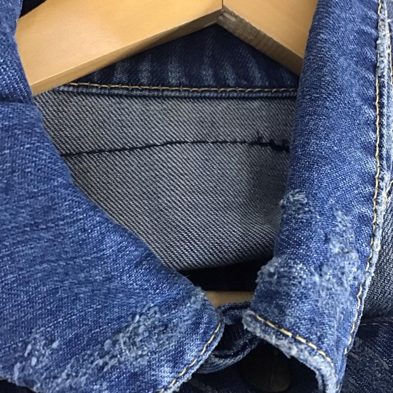 マウジー MOUSSY ジャケット、上着 ジャケット、ブレザー 0105AC10-0370 デニムジャケット Gジャン FREE ダメージ加工 青 / ブルー / blue レディース USED 古着 中古 10152854
