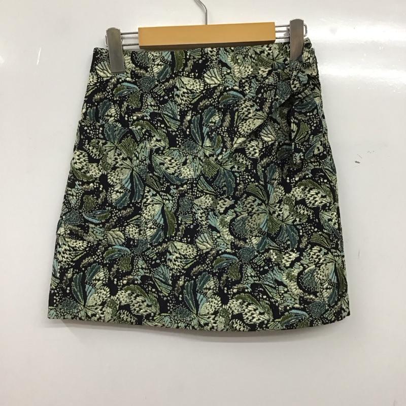 ザラ ZARA スカート ミニスカート 2889 745 512 台形スカート ジャガード XS 総柄 マルチカラー / マルチカラー / multicolor レディース USED 古着 中古 10152859