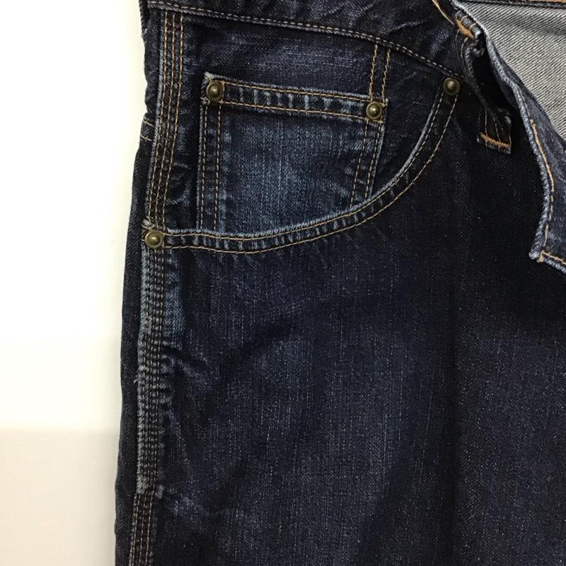 カーハート Carhartt パンツ デニム、ジーンズ デニムパンツ スリムパンツ カジュアルパンツ ストレッチパンツ 32インチ ロゴ、文字 インディゴ / インディゴ / Indigo メンズ USED 古着 中古 10152863