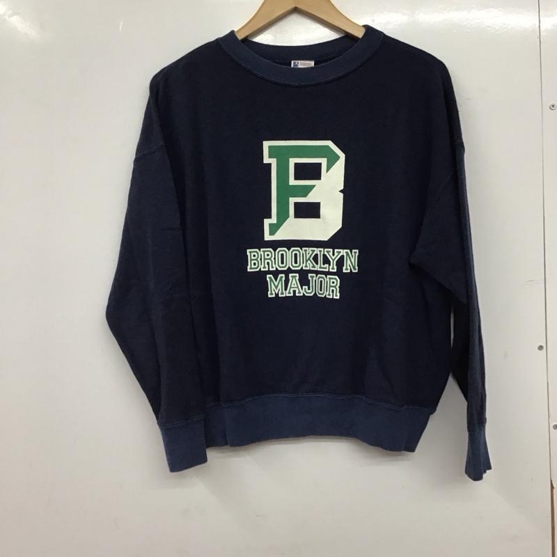 チャンピオン Champion トレーナー 長袖 CW-G014 スウェット 裏起毛 M ロゴ、文字 紺 / ネイビー / navy レディース USED 古着 中古 10152864