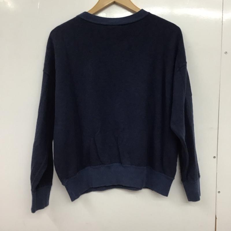 チャンピオン Champion トレーナー 長袖 CW-G014 スウェット 裏起毛 M ロゴ、文字 紺 / ネイビー / navy レディース USED 古着 中古 10152864