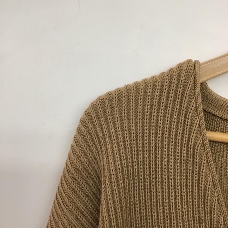 ブルックスブラザーズ BROOKS BROTHERS カーディガン 長袖 長袖ニットカーディガン 前ボタン ノーカラー M 無地 キャメル / キャメル / メンズ USED 古着 中古 10152865