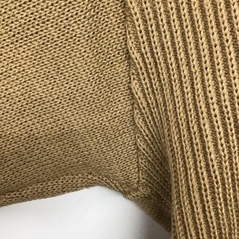 ブルックスブラザーズ BROOKS BROTHERS カーディガン 長袖 長袖ニットカーディガン 前ボタン ノーカラー M 無地 キャメル / キャメル / メンズ USED 古着 中古 10152865