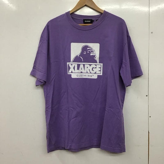 エクストララージ XLARGE Tシャツ 半袖 半袖カットソー プリントTシャツ クルーネックカットソー L プリント 紫 / パープル / purple メンズ USED 古着 中古 10152866