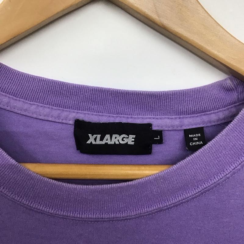エクストララージ XLARGE Tシャツ 半袖 半袖カットソー プリントTシャツ クルーネックカットソー L プリント 紫 / パープル / purple メンズ USED 古着 中古 10152866