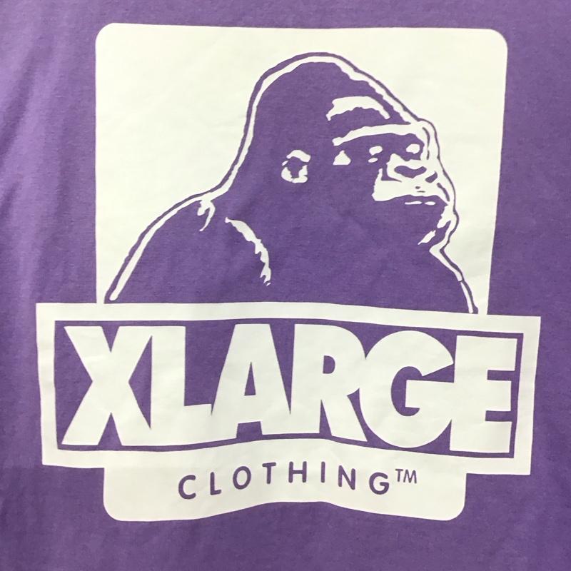 エクストララージ XLARGE Tシャツ 半袖 半袖カットソー プリントTシャツ クルーネックカットソー L プリント 紫 / パープル / purple メンズ USED 古着 中古 10152866
