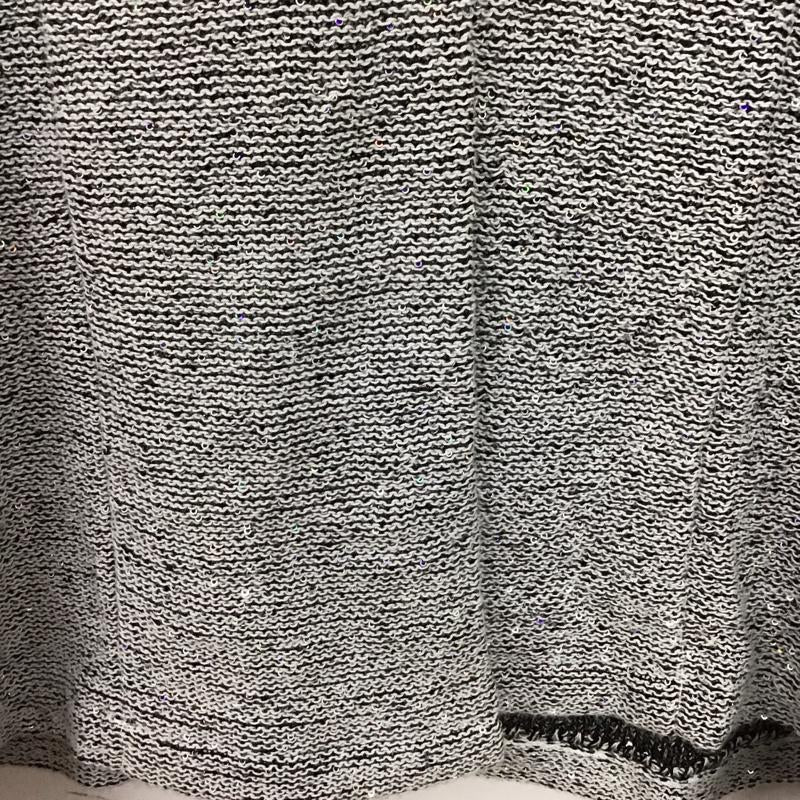 古着 USED カーディガン 長袖 Blue bianco スパンコール ニットジャケット 無地 白 / ホワイト / white X 黒 / ブラック / black レディース USED 古着 中古 10152867