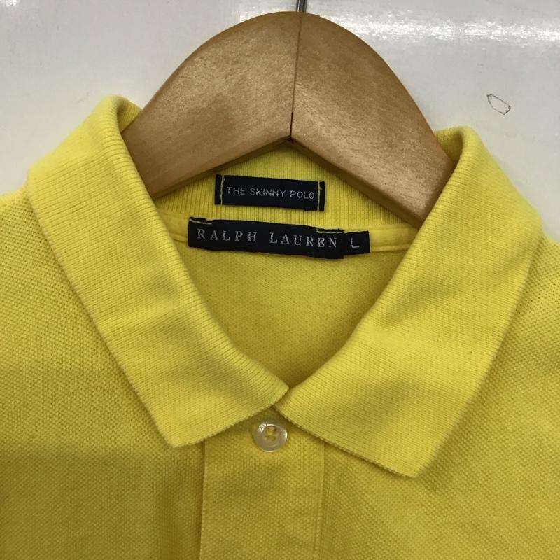 ラルフローレン RALPHLAUREN ポロシャツ 半袖 THE SKINNY POLO L ワンポイント 黄 / イエロー / yellow レディース USED 古着 中古 10152869