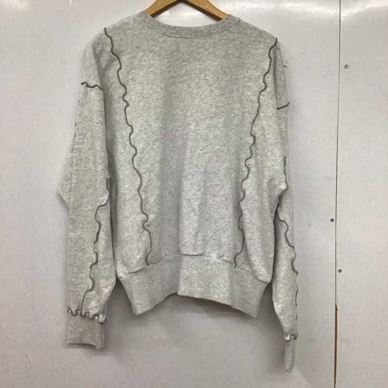 フリークスストア FREAK S STORE カーディガン 長袖 243-3221 配色メロー カーディガン 前後2way スウェット FREE 無地 灰 / グレー / gray レディース USED 古着 中古 10152871