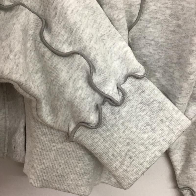 フリークスストア FREAK S STORE カーディガン 長袖 243-3221 配色メロー カーディガン 前後2way スウェット FREE 無地 灰 / グレー / gray レディース USED 古着 中古 10152871
