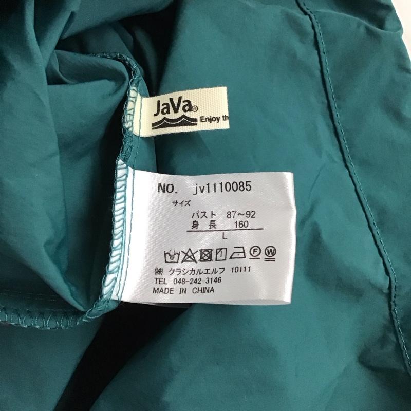 ジャバ Java ジャケット、上着 ジャンパー、ブルゾン jv1110085 配色ナイロンハーフジップ プルオーバー L ロゴ、文字 緑 / グリーン / green X 紫 / パープル / purple レディース USED 古着 中古 10152875