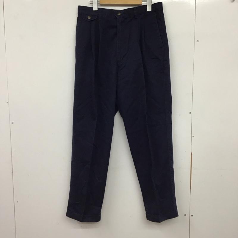ドッカーズ DOCKERS パンツ チノパン チノパン ワイドパンツ カジュアルパンツ 32インチ ロゴ、文字 紺 / ネイビー / navy メンズ USED 古着 中古 10152876